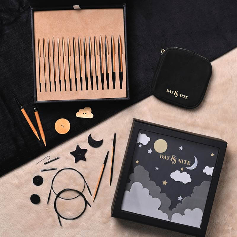 KNITPRO: SET DE AGUJAS DAY&NITE, CUANDO EL DÍA SE CONVIERTE EN NOCHE Y