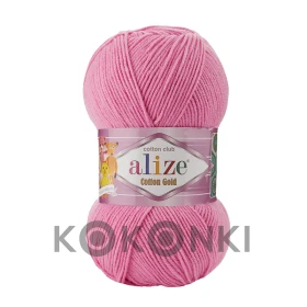 Włóczka Alize Cotton Gold 264 / ciemny róż / 100g  