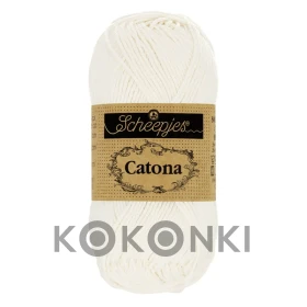 Włóczka Scheepjes Catona 105 / 25 g - ślubna biel