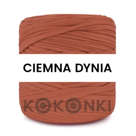 T-shirt Yarn Cotton Spaghetti / ciemna dynia