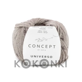 Włóczka Katia Universo 53 / szarobeżowy z nopkami