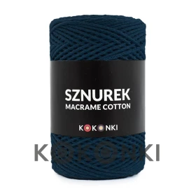 Sznurek Macrame Cotton by KOKONKI 2mm / rolka 200m / granat (wiązany)
