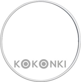Obręcz do makramy / metal / biel / 40 cm / koło