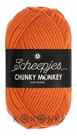 Włóczka Scheepjes Chunky Monkey 100 g - 1711 intensywna pomarańcza
