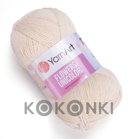Włóczka YarnArt Flowers Unicolor 731 / krem