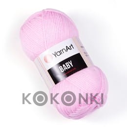 Włóczka YarnArt Baby 649 / pudrowy róż
