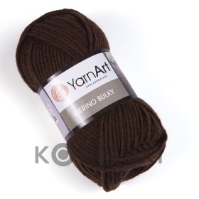 Włóczka YarnArt Merino Bulky / 3067 brąz