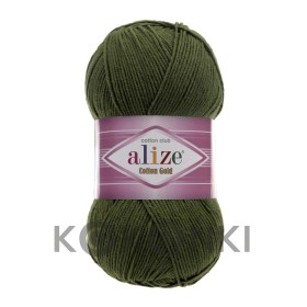 Włóczka Alize Cotton Gold 29 / khaki / 100g