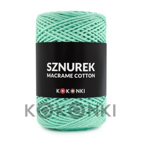 Sznurek Macrame Cotton by KOKONKI 2mm / rolka 200m / mięta