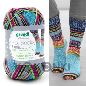 Włóczka skarpetkowa Gründl Hot Socks Simila 304