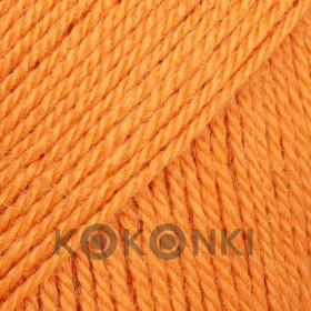 Włóczka Drops Flora 29 / mandarynka / uni colour