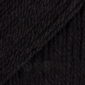 Włóczka Drops Flora 06 / czarny / uni colour