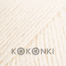 Włóczka Drops Flora 01 / ecru / uni colour