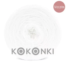 Włóczka KOKONKI Viscoza - biel / 3 nitki / 1200 m / 225g - GOTOWY