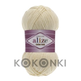 Włóczka Alize Cotton Gold 01 / naturalny / 100g