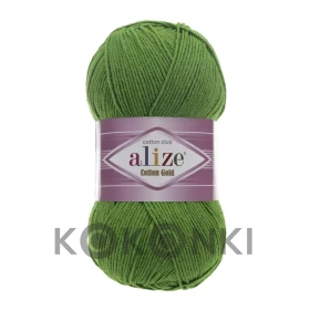 Włóczka Alize Cotton Gold 126 / zieleń / 100g