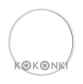 Obręcz do makramy / metal / biel / 18 cm / koło