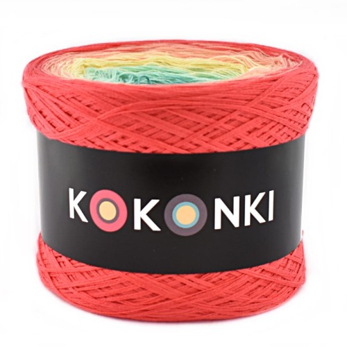 KOKONEK A137 Koral/brzoskwinia/wanilia/mięta/szmaragd (