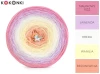 KOKONEK_Classic Classic B188 Aqua King - Malinowy róż/lawenda/kreda/wanilia/brzoskwinia, 3 nitki, 1200 m, 240 g - GOTOWY