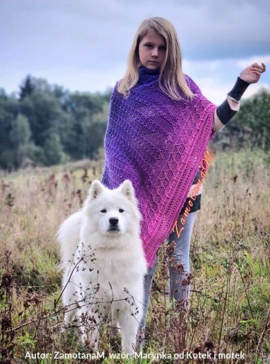 KOKONEK Merino 717 Dreamer - Piwonia/ciemny cyklamen/purpura/granat/czerń
