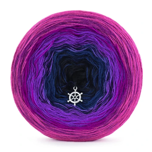 KOKONEK Merino 717 Dreamer - Piwonia/ciemny cyklamen/purpura/granat/czerń