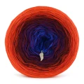 KOKONEK Merino 725 Lock heart - Jarzębina/czerwień/bordo/śliwka/szafir