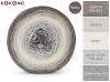 KOKONEK Merino 727 Lost kingdom - Orzech melanż/lniany/krem/jasny szary melanż/szary melanż