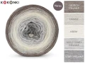KOKONEK Merino 727 Lost kingdom - Orzech melanż/lniany/krem/jasny szary melanż/szary melanż