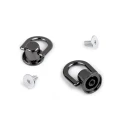 Szlufka / nit kaletniczy skręcany / ciemny nikiel / 12 mm / 2 szt.
