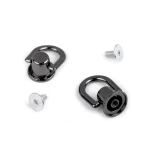 Szlufka / nit kaletniczy skręcany / ciemny nikiel / 12 mm / 2 szt.
