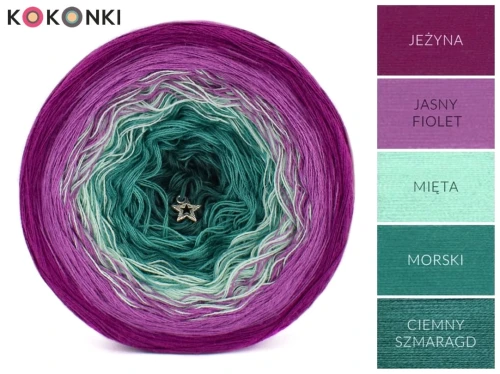 KOKONEK Classic B057 Crystal Power - Jeżyna/jasny fiolet/mięta/morski/ciemny szmaragd