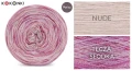 KOKONEK Rare Merino R128 - Nude + tęcza słodka