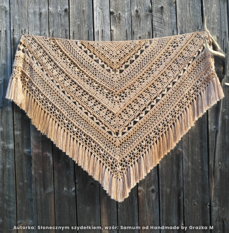 Autorka Słonecznym szydełkiem wzór Samum od Handmade by Grażka M