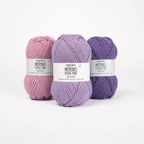 Włóczka Drops Merino Extra Fine 22 / liliowy / uni color