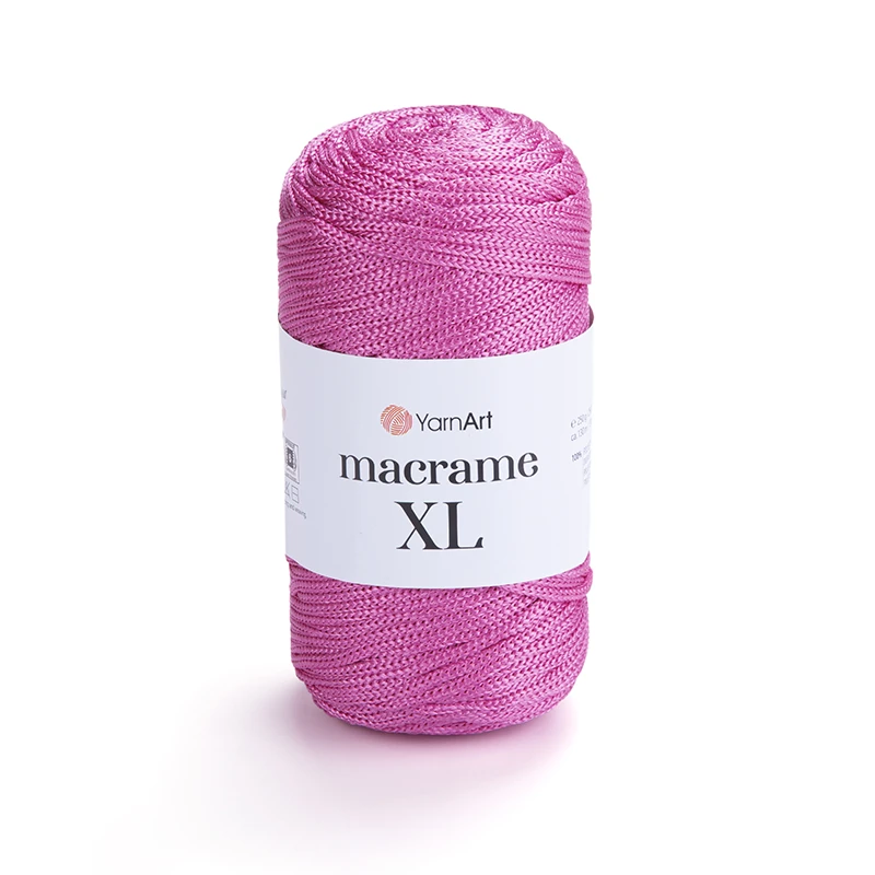 Sznurek poliestrowy YarnArt Macrame XL 3mm 140 / chłodny róż