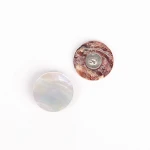 Guzik Drops na stopce biały muszla / 20 mm / 524