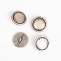 Guzik Drops na stopce srebro / 20 mm / 529