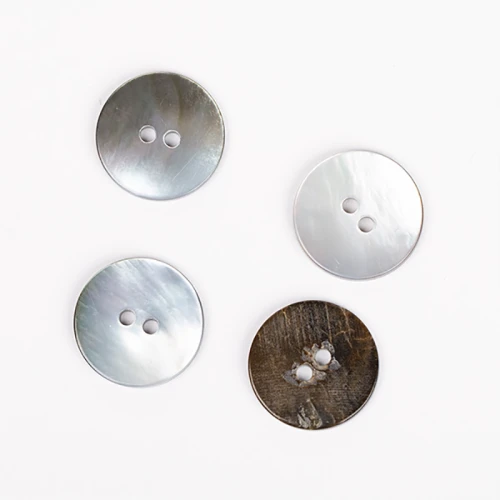 Guzik Drops okrągły promień księżyca muszla / 20 mm / 614