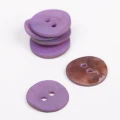 Guzik Drops okrągły fiolet muszla / 15 mm / 619