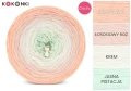 KOKONEK Classic B222 Peach Fuzz 4 - Brzoskwinia/łososiowy róż/krem/jasna pistacja