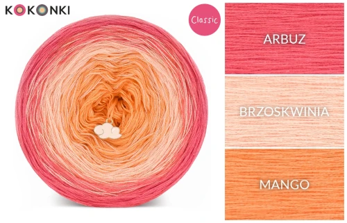 KOKONEK Classic B223 Peach Fuzz 5 - Arbuz/brzoskwinia/mango