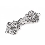 Zapięcie ozdobne filigranowe / nikiel / 1 szt / 890435