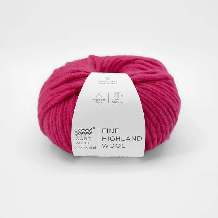 Włóczka Gabo Wool Fine Highland Wool 2230 / magenta