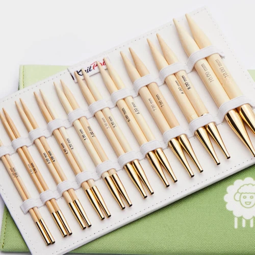 Zestaw drutów wymiennych KnitPro Japanese Bamboo Deluxe 13 cm / 22553