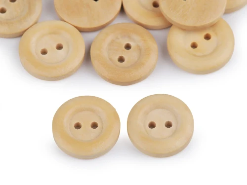 Guzik drewniany / 19 mm / 30" / naturalny jasny / 10szt / 110738