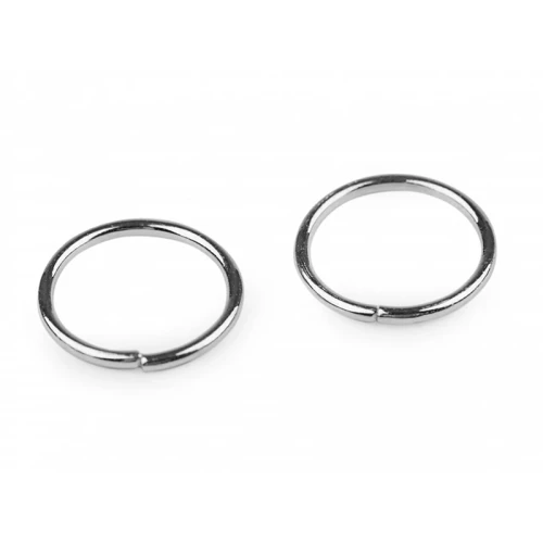 Ogniwko / kółko metalowe / platyna / 12 mm / ~50 szt. / 20 g / 840850
