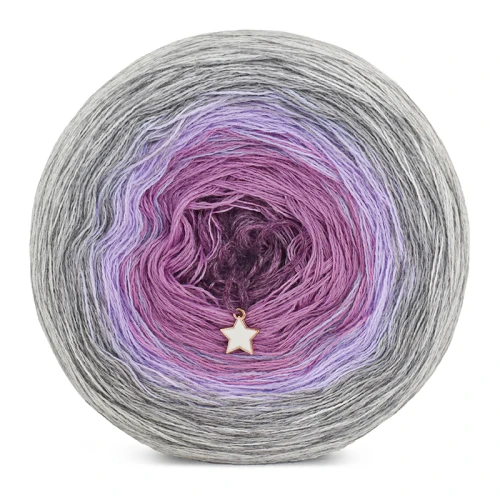 KOKONEK Merino 788 Twinkle twinkle - Jasny szary melanż/szary melanż/lawenda/wrzos/blady fiolet melanż
