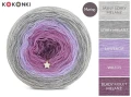 KOKONEK Merino 788 Twinkle twinkle - Jasny szary melanż/szary melanż/lawenda/wrzos/blady fiolet melanż