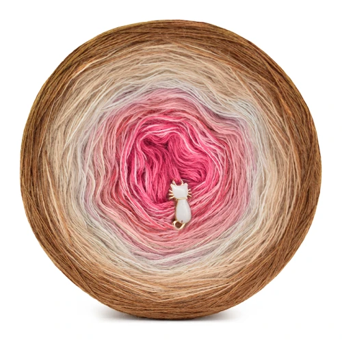 KOKONEK Merino 789 Special thing - Karmel melanż/ciepły beż/jasny beż/morela/bajeczny róż