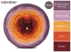KOKONEK Merino 795 Gift maker - Blady fiolet melanż/brudny róż/kurkuma/rudy/bordo